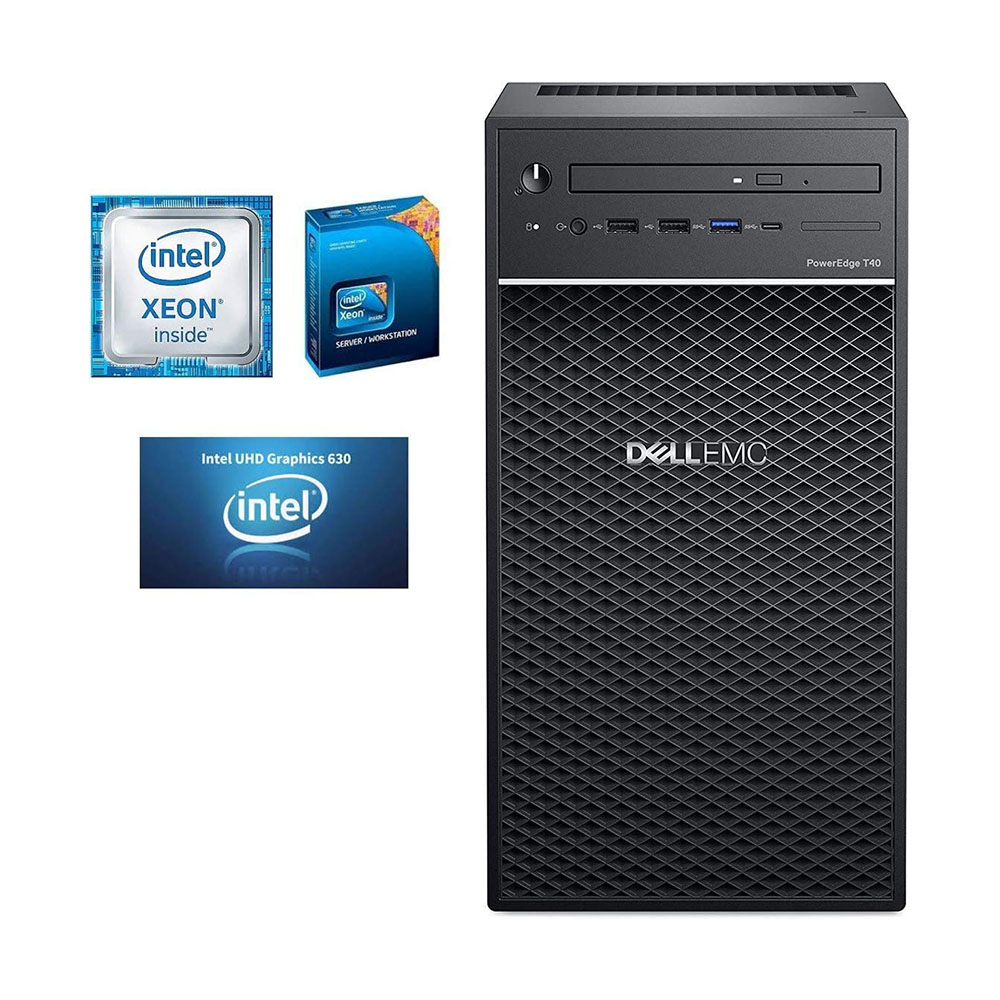 Dell PowerEdge T40 / Intel E2224G / 8GB / 1TB / DVD RW/Raid 5 Support / 3year Warranty/ DOS